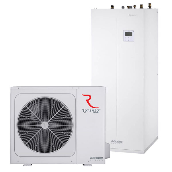 Rotenso Aquami All in Split Hydrobox Wi-Fi 8kW Luft-Wasser-Wärmepumpe mit 190 Liter Warmwasserspeicher – Bild 1