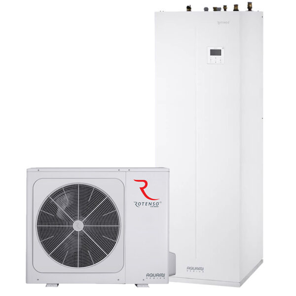 Rotenso Aquami All in Split Hydrobox Wi-Fi 14kW Luft-Wasser-Wärmepumpe mit 240 Liter Warmwasserspeicher – Bild 1